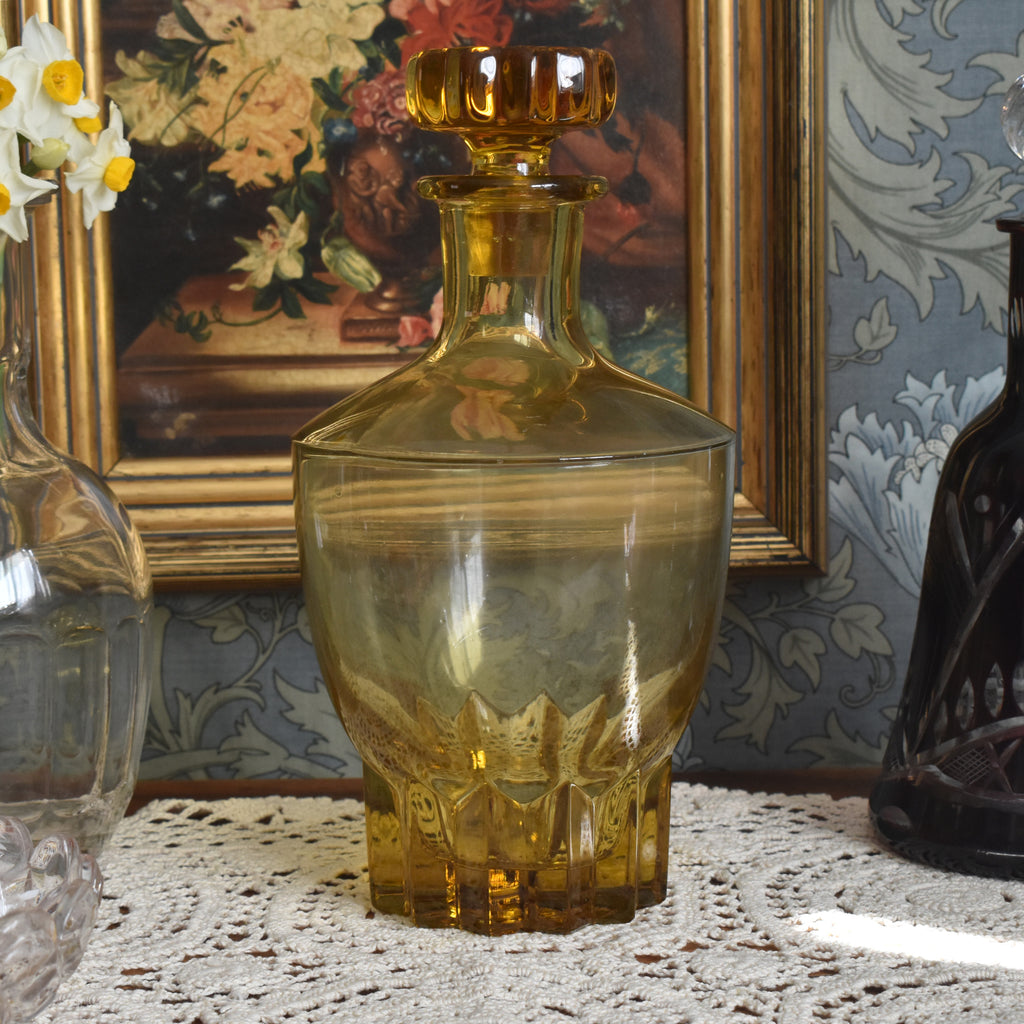 ヴィンテージデキャンタ アールデコ イェロー — Loane Interior