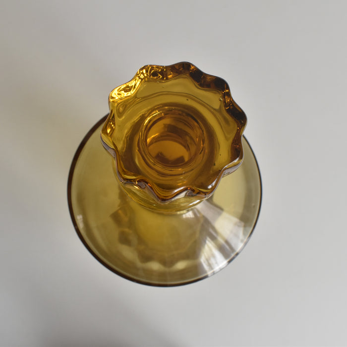 ヴィンテージデキャンタ アールデコ イェロー