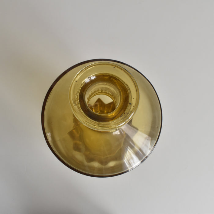 ヴィンテージデキャンタ アールデコ イェロー