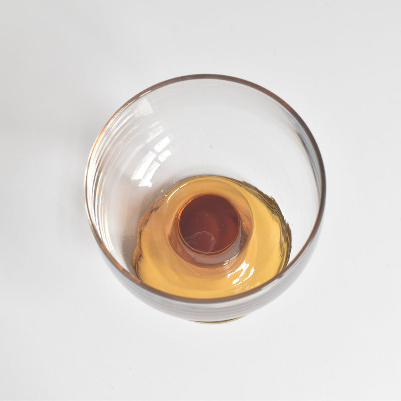 Vintage Stemmed Champagne Glass (Brown)