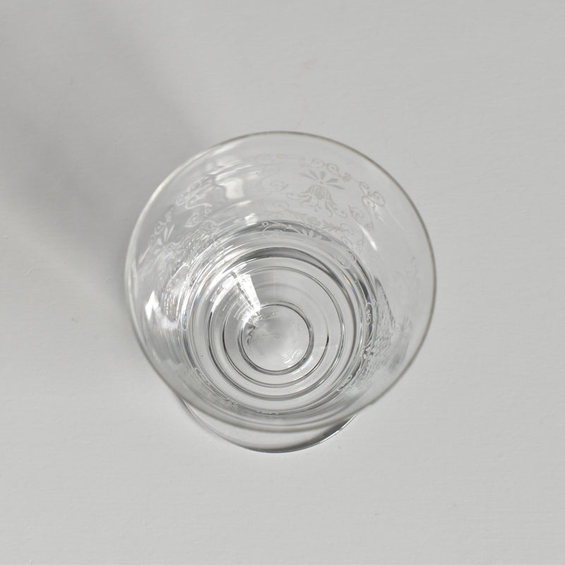 ヴィンテージスモールグラス guillochages