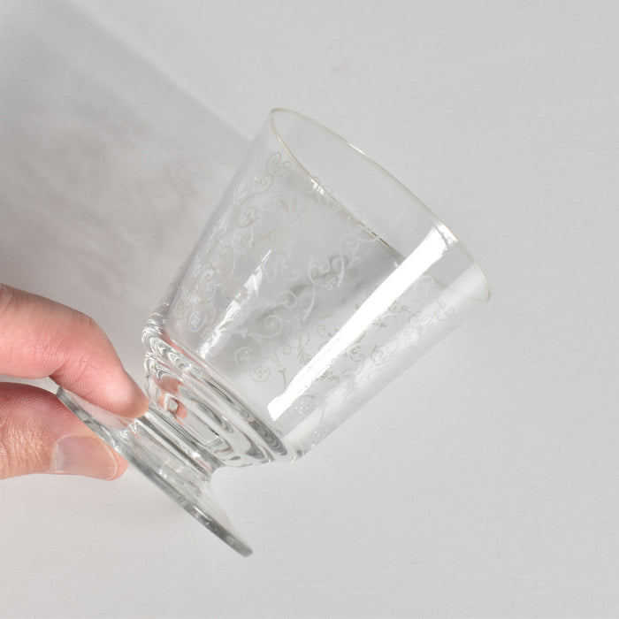 ヴィンテージスモールグラス guillochages