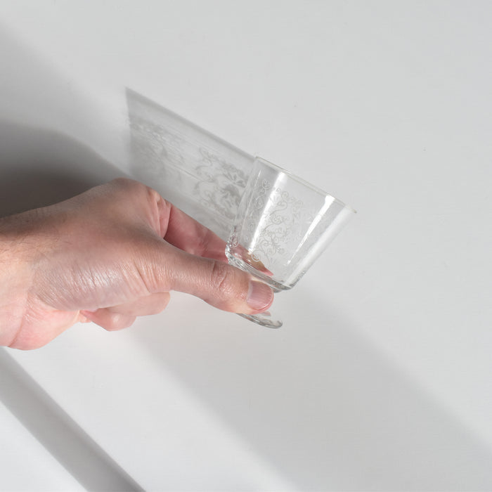 ヴィンテージスモールグラス guillochages