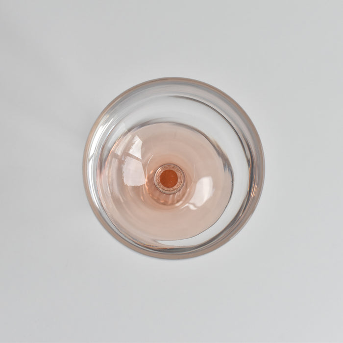 ヴィンテージ赤ワイングラス リュミナルク Pink Stem