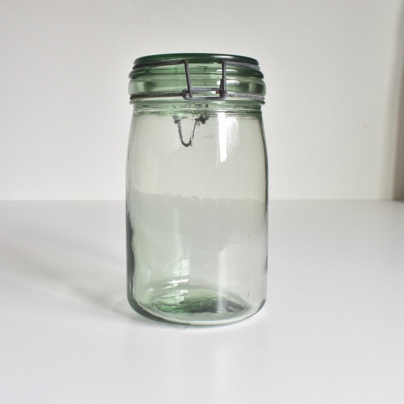 Vintage Glass Food Storage Jar L'ideale