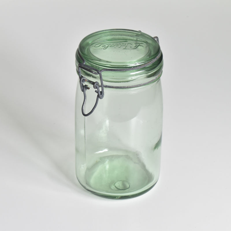 Vintage Glass Food Storage Jar L'ideale