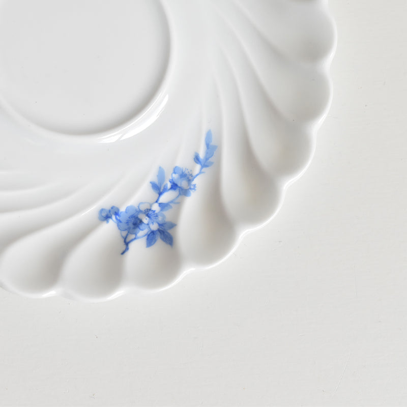 ヴィンテージコーヒーカップ＆ソーサー リモージュアビランド Cerisier Bleu (スリジエ ブルー）A