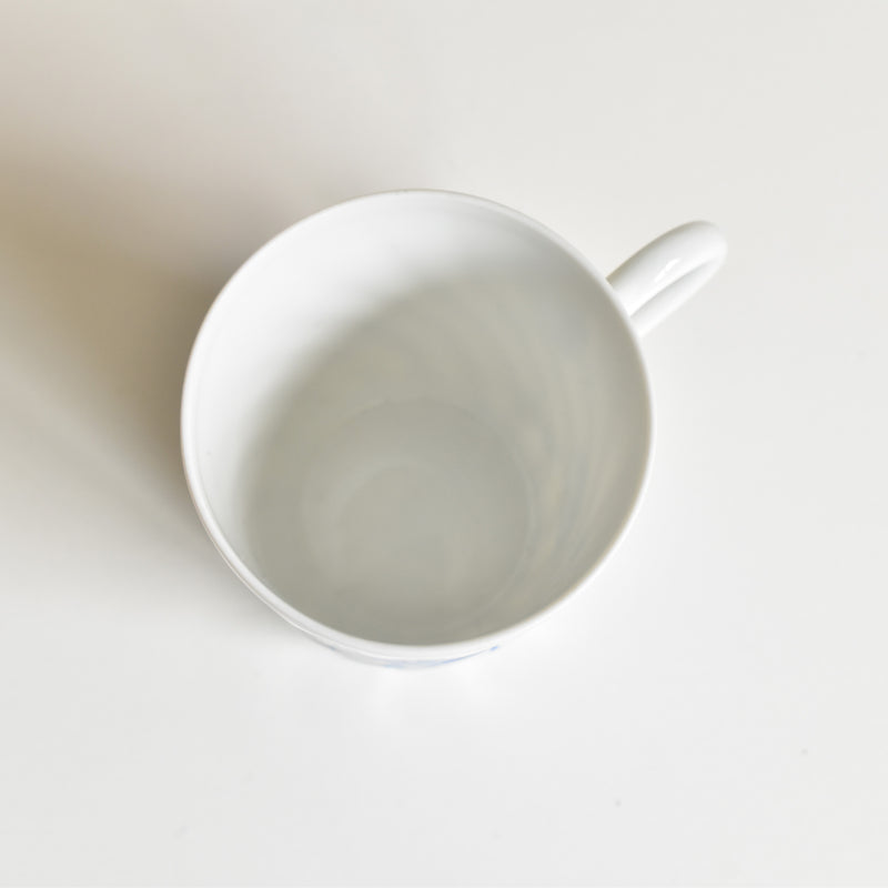 ヴィンテージコーヒーカップ＆ソーサー リモージュアビランド Cerisier Bleu (スリジエ ブルー）A