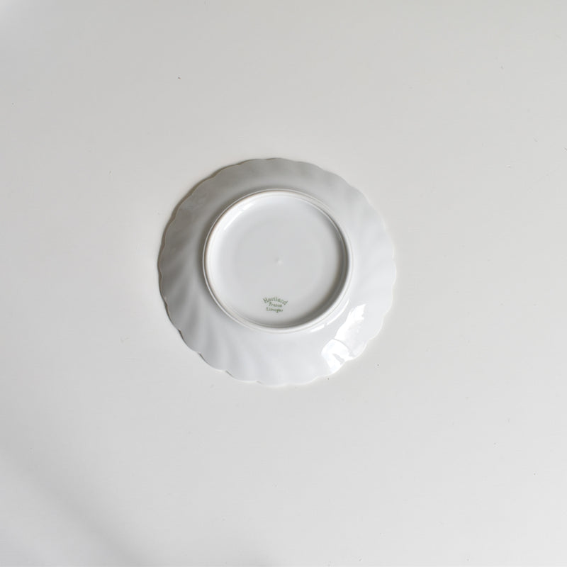 ヴィンテージコーヒーカップ＆ソーサー リモージュアビランド Cerisier Bleu (スリジエ ブルー）A