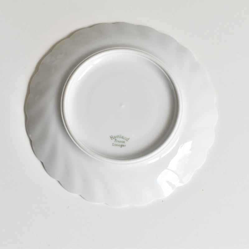 ヴィンテージコーヒーカップ＆ソーサー リモージュアビランド Cerisier Bleu (スリジエ ブルー）A