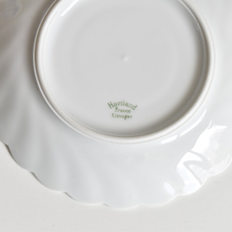 ヴィンテージコーヒーカップ＆ソーサー リモージュアビランド Cerisier Bleu (スリジエ ブルー）A