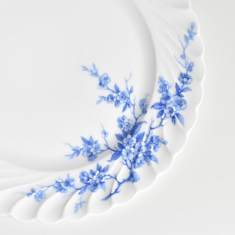 Vintage dessert plate Limoges Haviland Cerisier Bleu A
