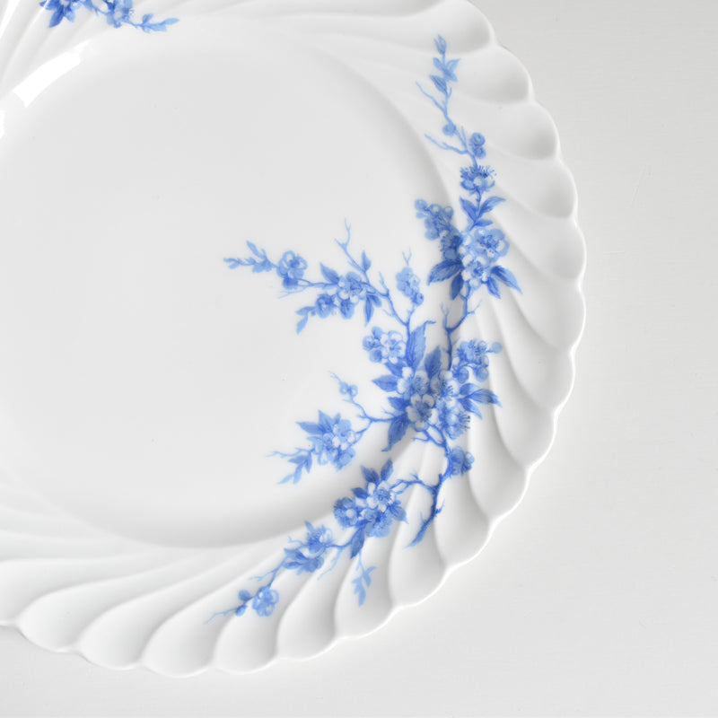 Vintage Dessert Plate Limoges Haviland Cerisier Bleu