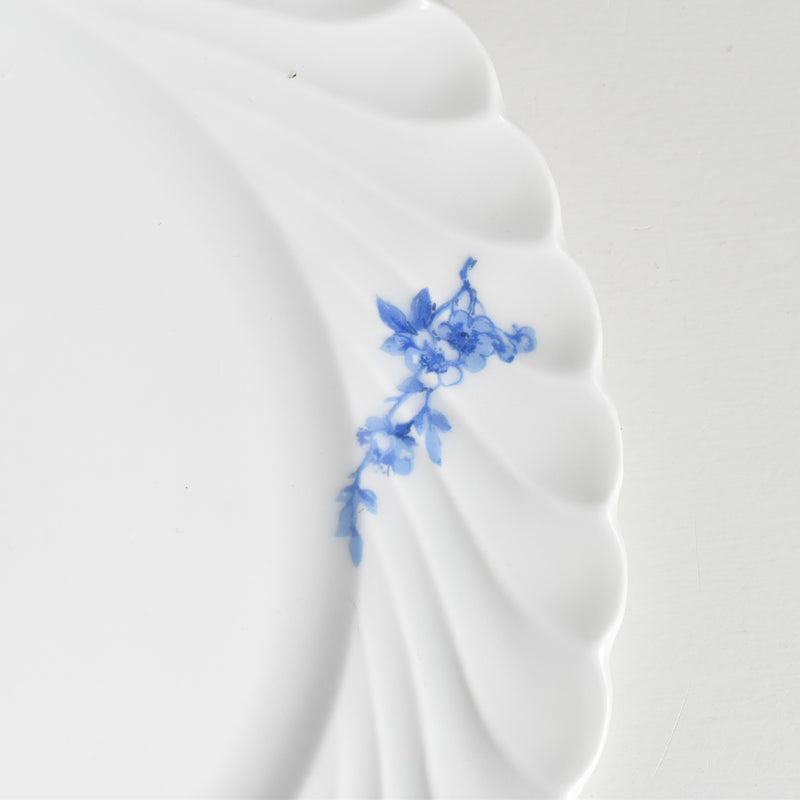Vintage Dessert Plate Limoges Haviland Cerisier Bleu