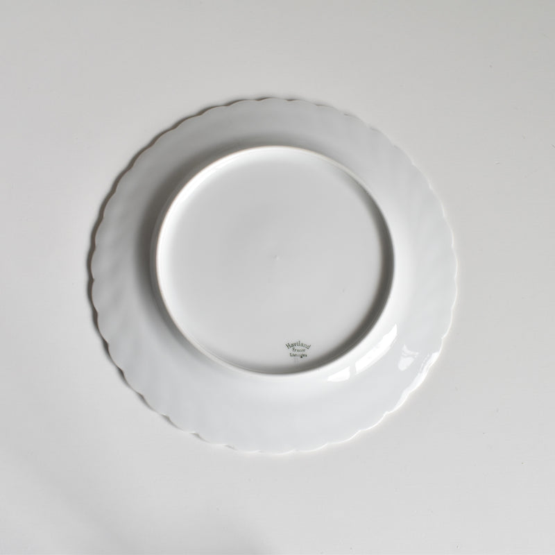 Vintage Dessert Plate Limoges Haviland Cerisier Bleu (Blue Cherry) C