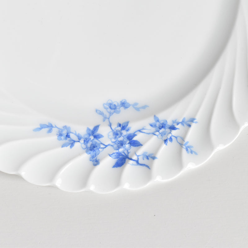 Vintage Dessert Plate Limoges Haviland Cerisier Bleu (Blue Cherry) C
