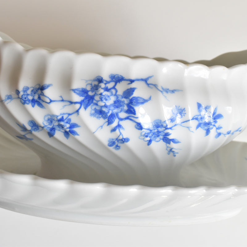 Vintage Sauce Boat, Limoges Haviland Cerisier Bleu