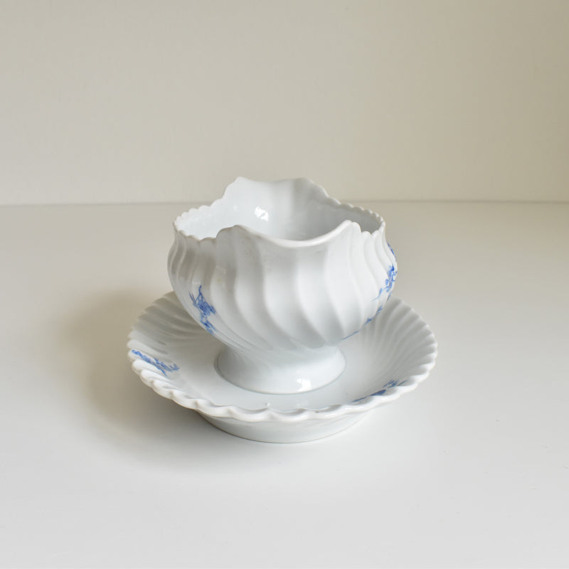 Vintage Sauce Boat, Limoges Haviland Cerisier Bleu