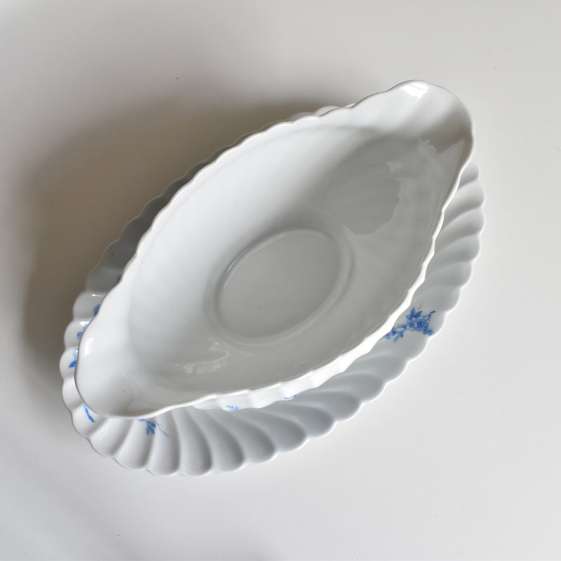 Vintage Sauce Boat, Limoges Haviland Cerisier Bleu