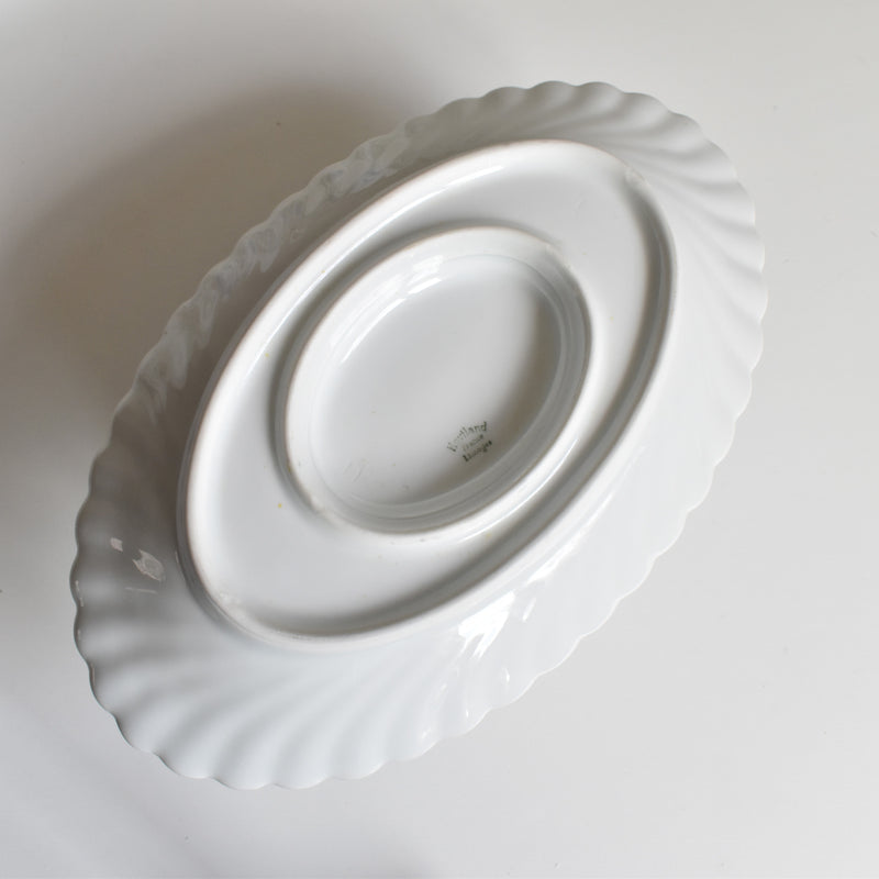 Vintage Sauce Boat, Limoges Haviland Cerisier Bleu