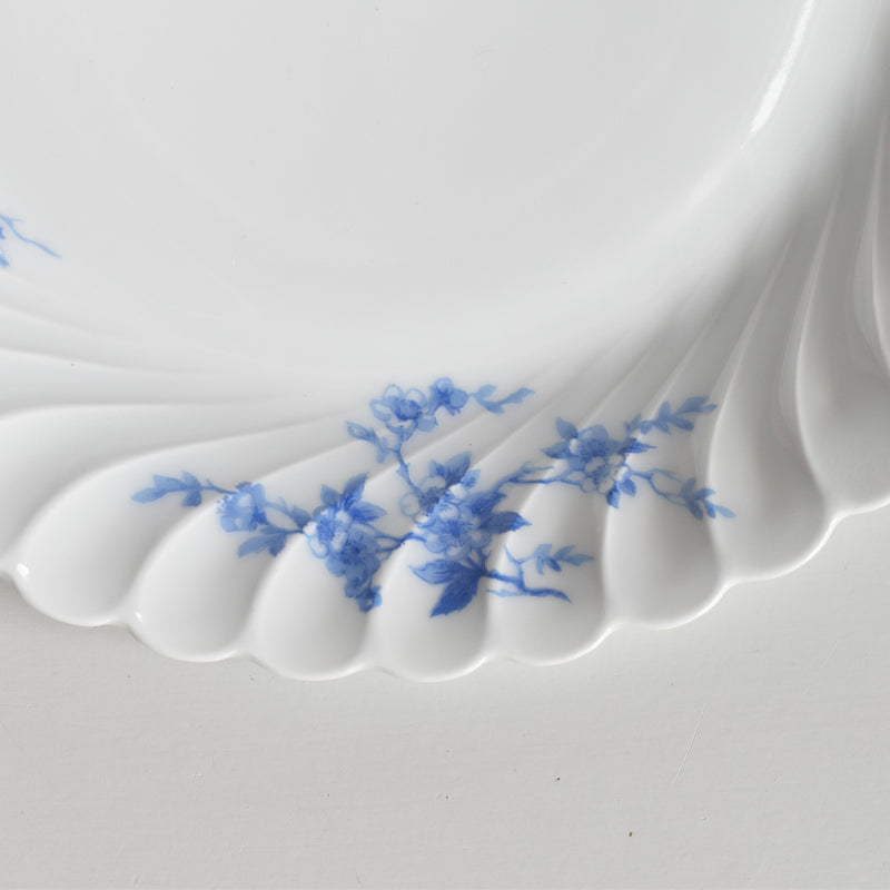 Vintage deep plate, Limoges Haviland Cerisier Bleu (Cherry Blossom Blue) A