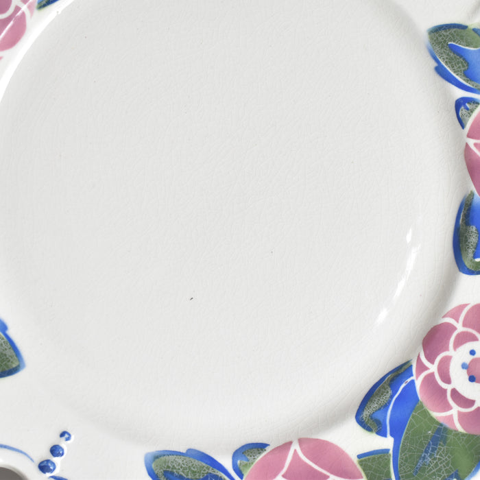 ヴィンテージケーキプレート HBCMクレイモントロー Roses 1925 (ローズ）