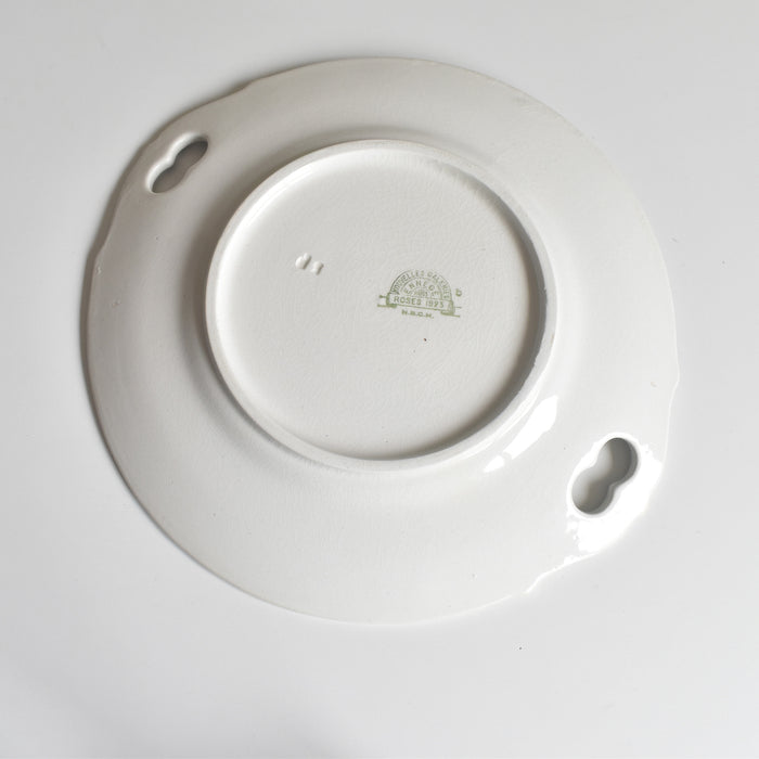 ヴィンテージケーキプレート HBCMクレイモントロー Roses 1925 (ローズ）