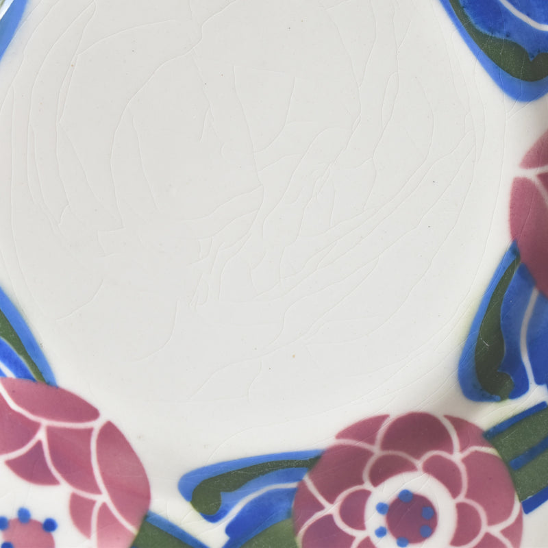 ヴィンテージデザートプレート HBCMクレイモントロー Roses 1925 (ローズ）D