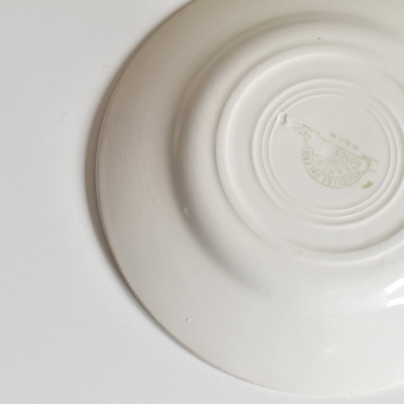 ヴィンテージデザートプレート HBCMクレイモントロー Roses 1925 (ローズ）D