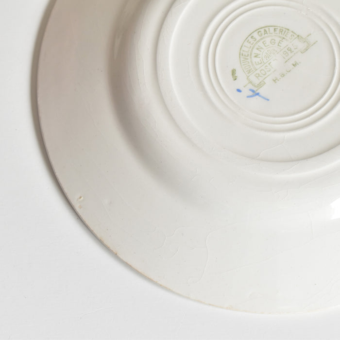 ヴィンテージデザートプレート HBCMクレイモントロー Roses 1925 (ローズ）E