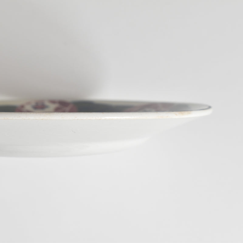 ヴィンテージデザートプレート HBCMクレイモントロー Roses 1925 (ローズ）E