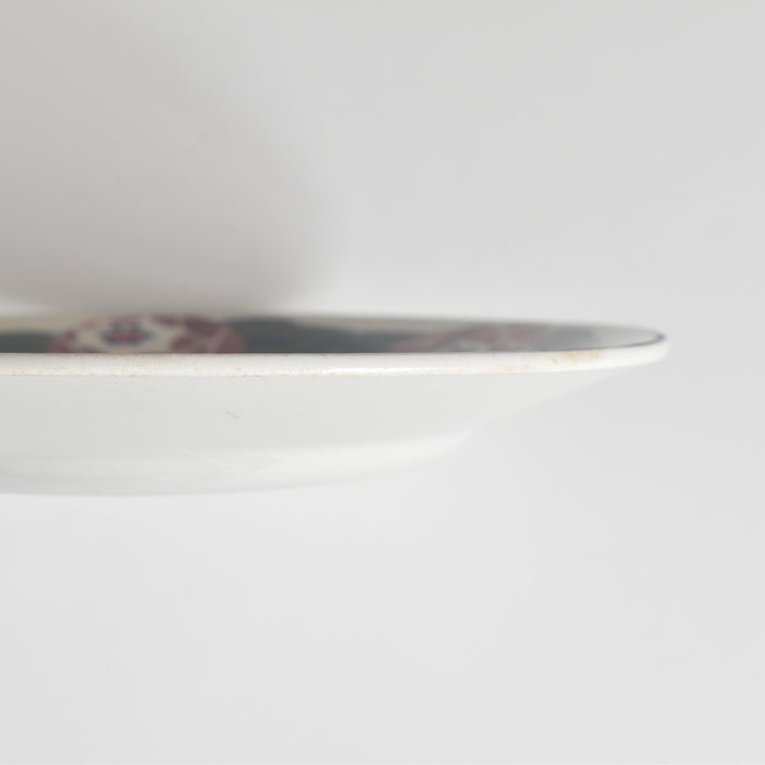 ヴィンテージデザートプレート HBCMクレイモントロー Roses 1925 (ローズ）E