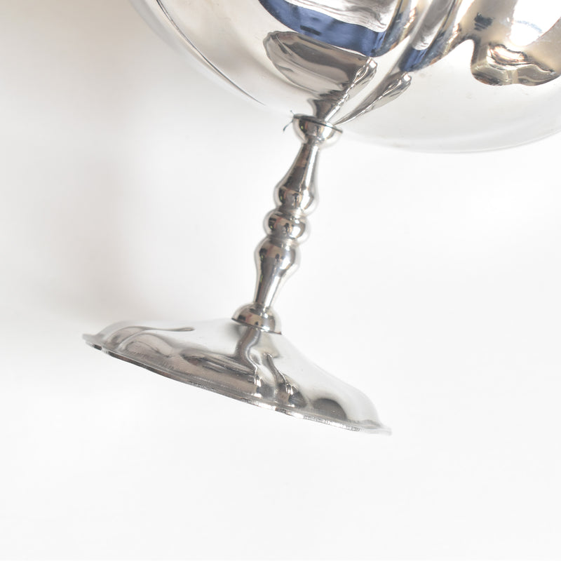 ヴィンテージ ステンレス アイスクリームクープ 花リム （Lサイズ）