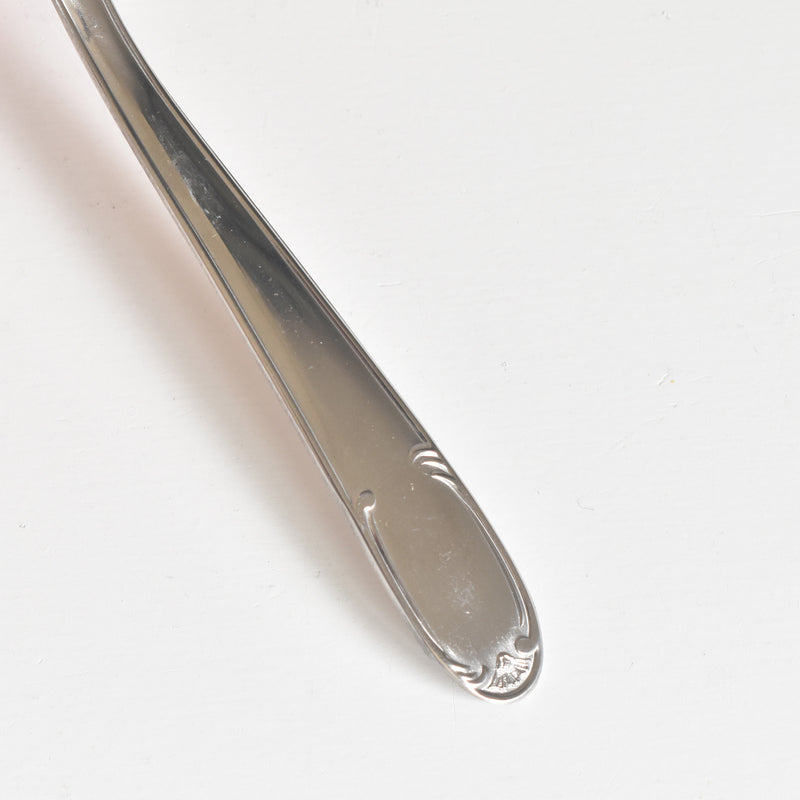 ヴィンテージ ステンレス アイスクリームクープ 花リム スプーン付き（Lサイズ）