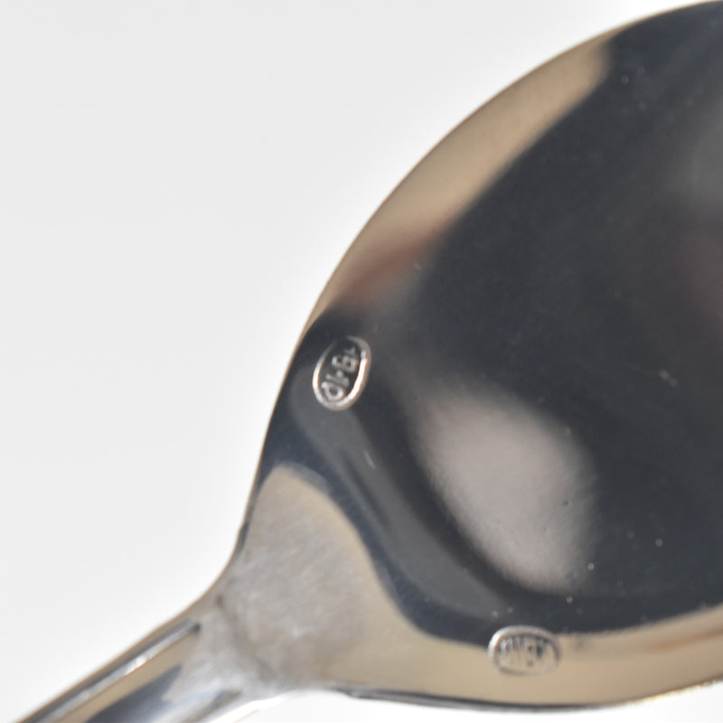 ヴィンテージ ステンレス アイスクリームクープ 花リム スプーン付き（Lサイズ）