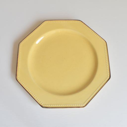 ヴィンテージデザートプレート ル・ポエ-ラヴァル オクトゴナル イェロー A