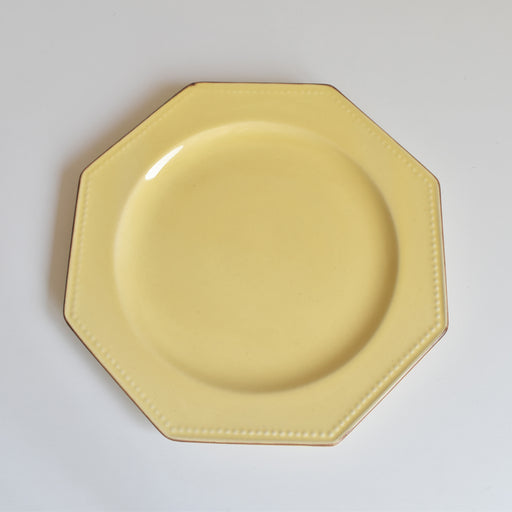 ヴィンテージデザートプレート ル・ポエ-ラヴァル オクトゴナル イェロー B