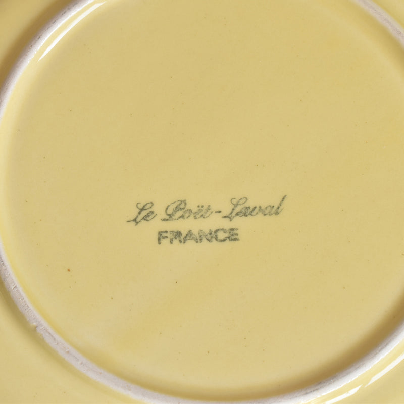Vintage Dessert Plate Le Poët-Laval Octagonal Yellow B