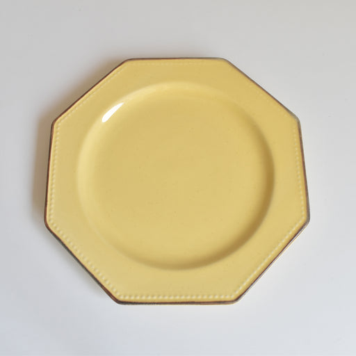 ヴィンテージデザートプレート ル・ポエ-ラヴァル オクトゴナル イェロー C