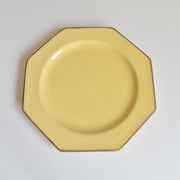 ヴィンテージデザートプレート ル・ポエ-ラヴァル オクトゴナル イェロー E