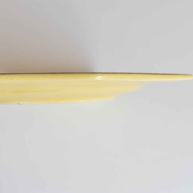 ヴィンテージデザートプレート ル・ポエ-ラヴァル オクトゴナル イェロー E