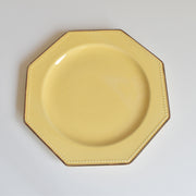 ヴィンテージデザートプレート ル・ポエ-ラヴァル オクトゴナル イェロー I