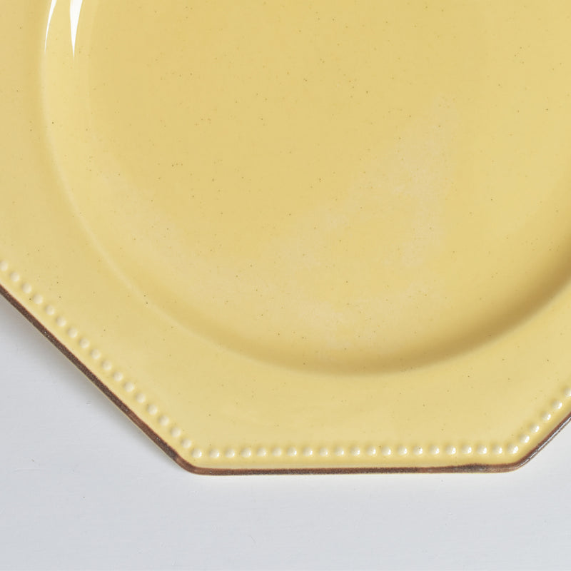 ヴィンテージデザートプレート ル・ポエ-ラヴァル オクトゴナル イェロー I