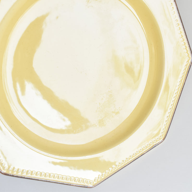 ヴィンテージデザートプレート ル・ポエ-ラヴァル オクトゴナル イェロー I