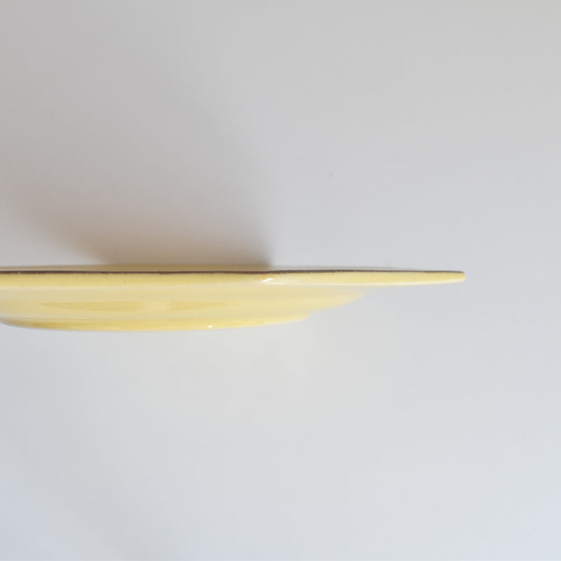 ヴィンテージデザートプレート ル・ポエ-ラヴァル オクトゴナル イェロー I