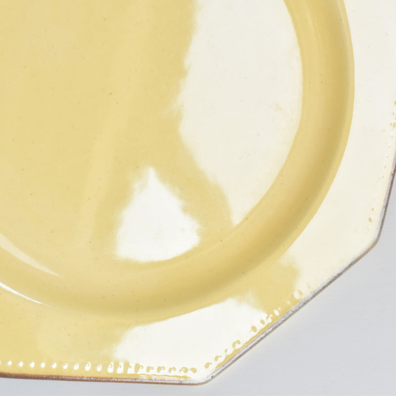 ヴィンテージデザートプレート ル・ポエ-ラヴァル オクトゴナル イェロー J