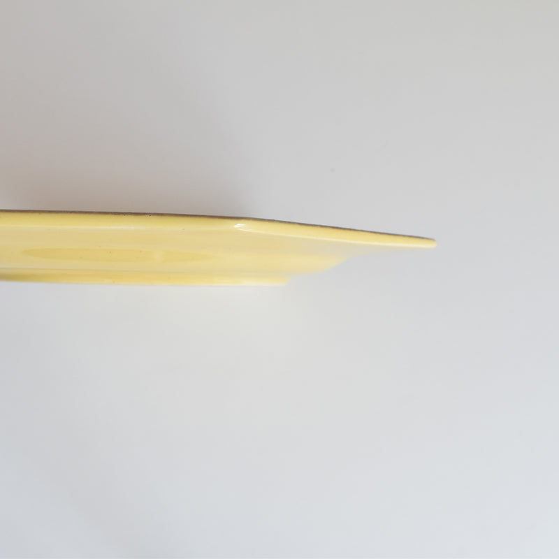 ヴィンテージデザートプレート ル・ポエ-ラヴァル オクトゴナル イェロー J