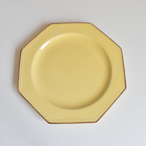 ヴィンテージデザートプレート ル・ポエ-ラヴァル オクトゴナル イェロー K