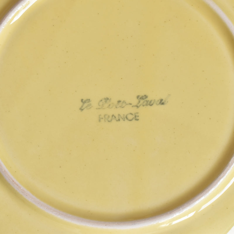 Vintage Dessert Plate - Le Pô Laver Octagonal Yellow K