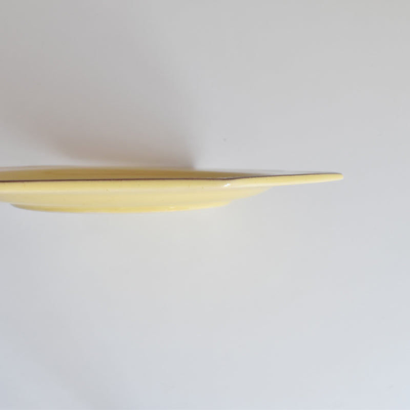 Vintage Dessert Plate - Le Pô Laver Octagonal Yellow K
